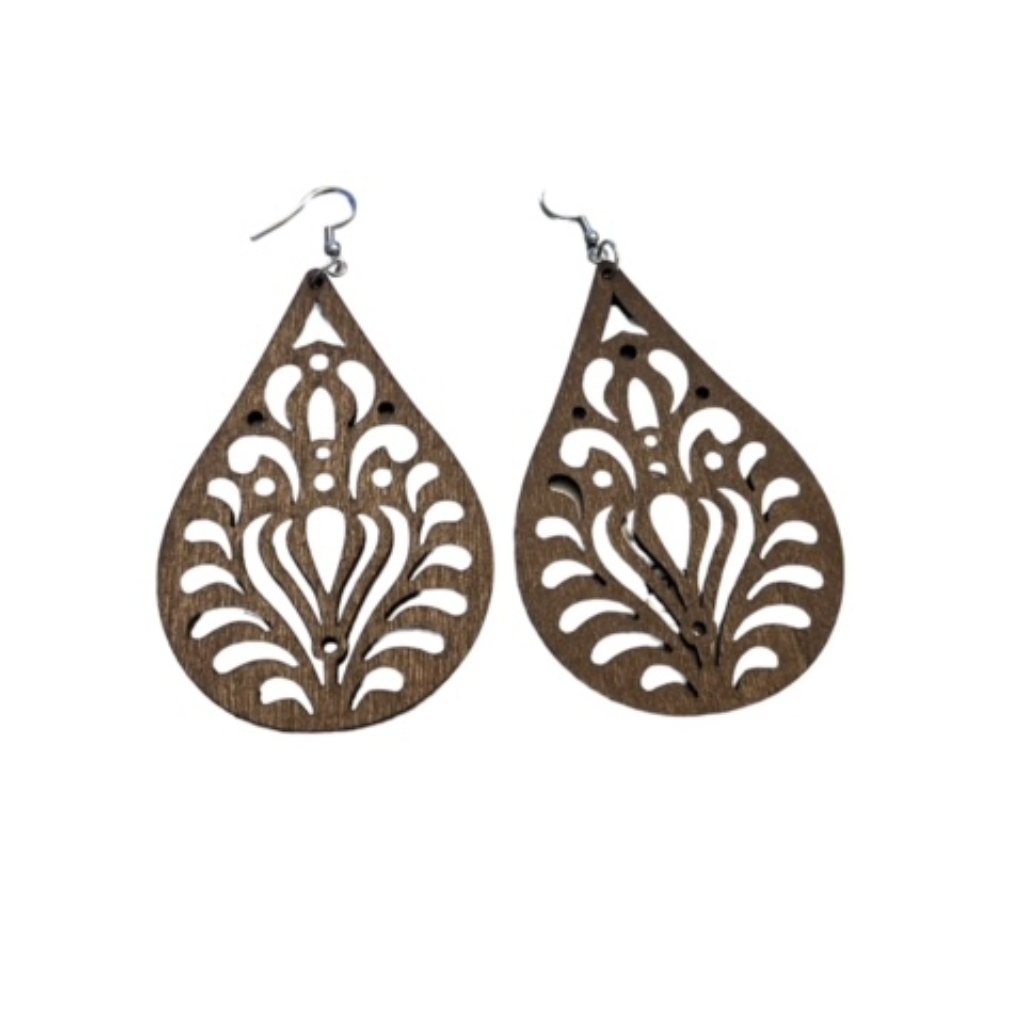 Boho Wood Earring